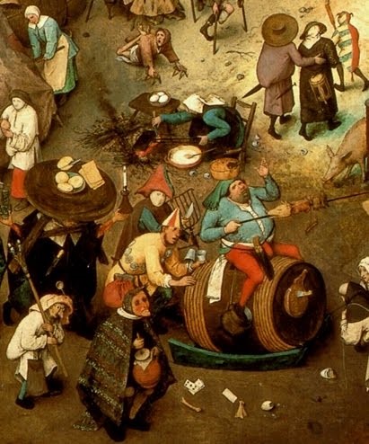  Detalle del cuadro “El combate entre Don Carnal y Doña Cuaresma” de Breughel